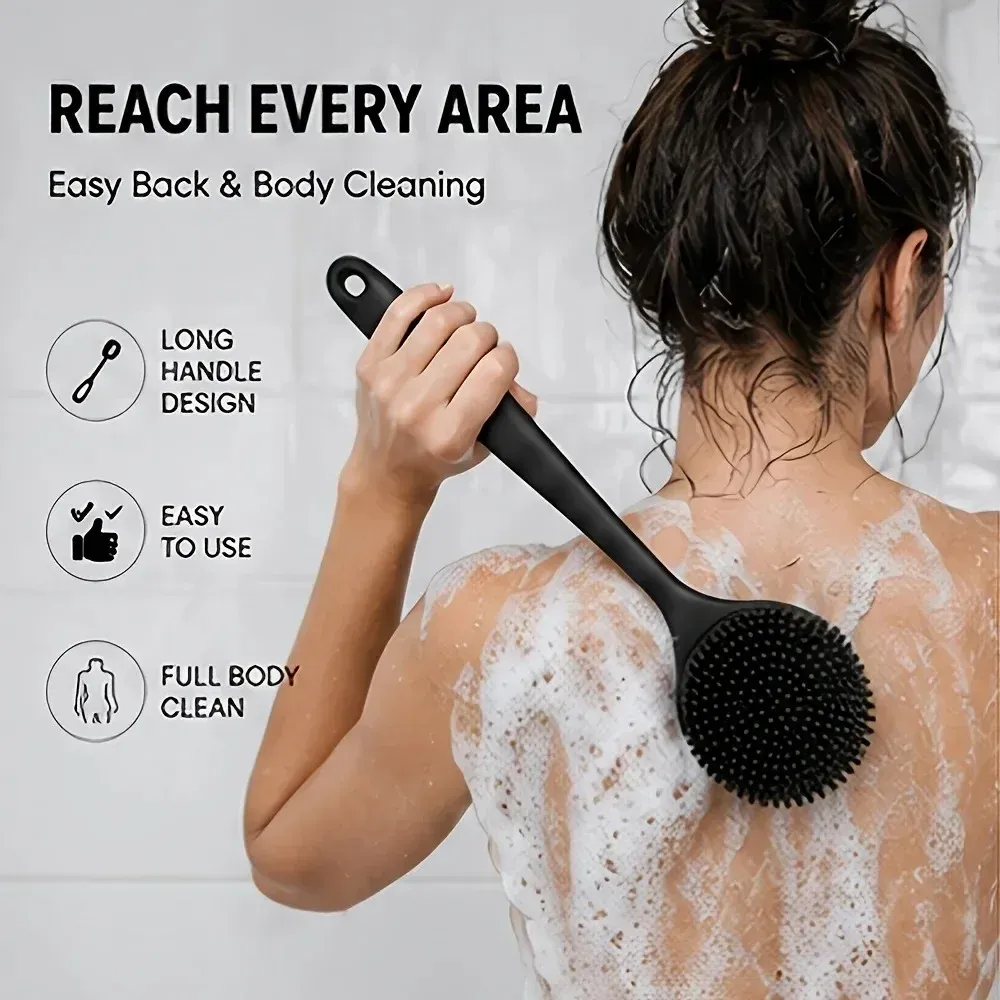 Lot de brosses de douche en silicone