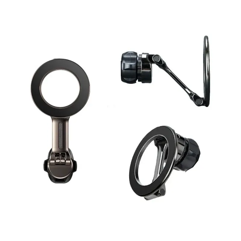 Support magnétique pour téléphone noir, vue d'ensemble