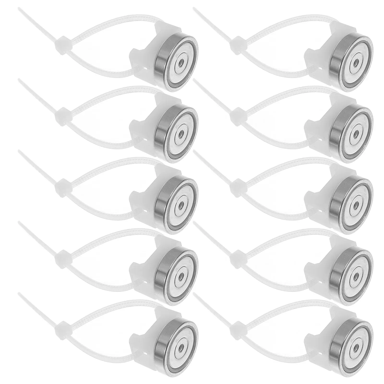 Clips magnétiques pour câbles (lot de 10) avec base de montage, organiseur et fixateur de câbles électriques stable - Image 1