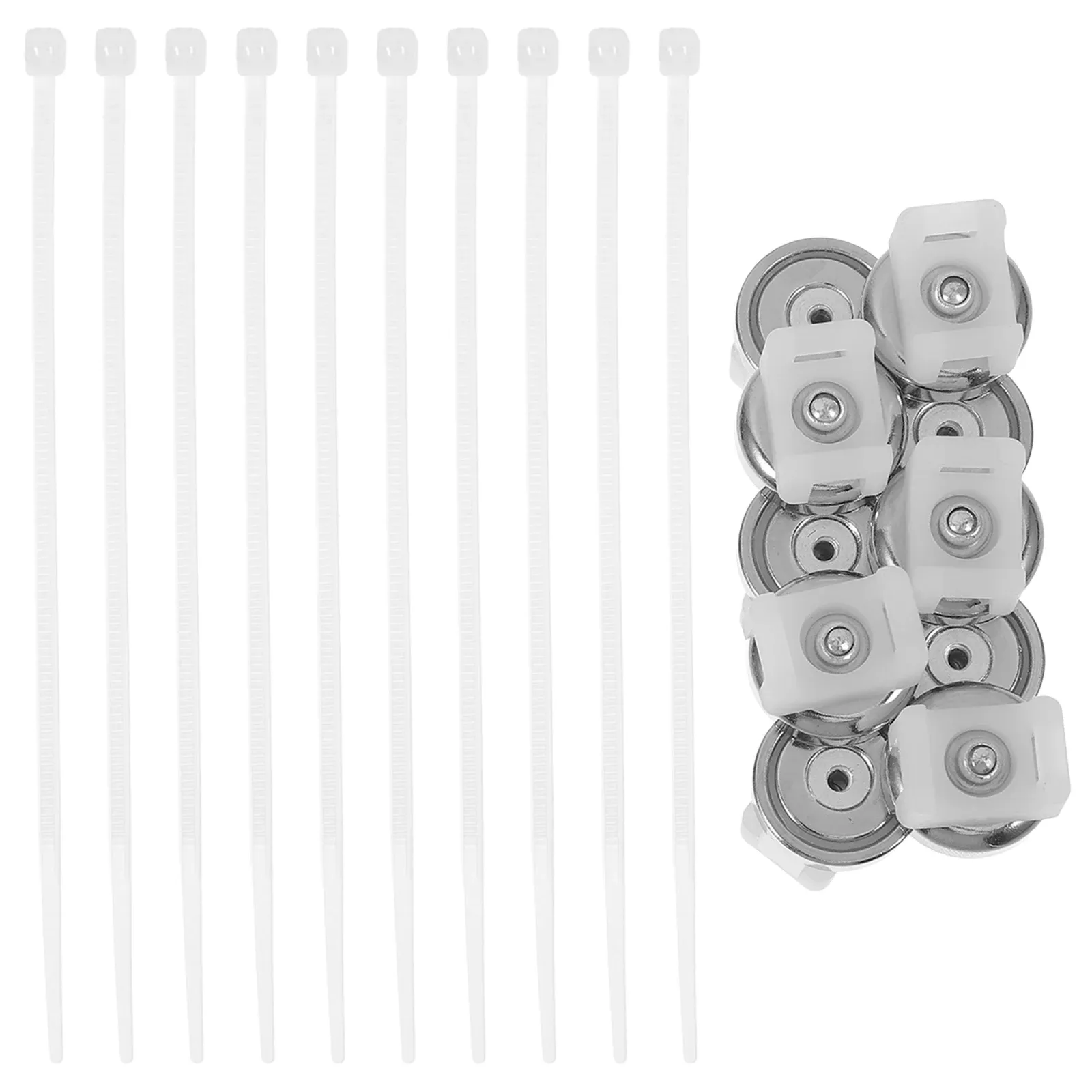 Clips magnétiques pour câbles (lot de 10) avec base de montage, organiseur et fixateur de câbles électriques stable 2