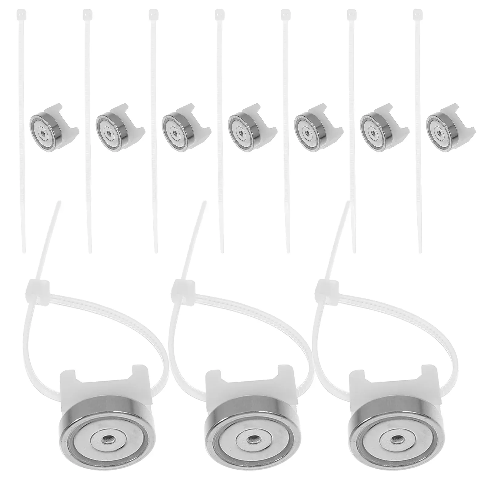 Clips magnétiques pour câbles (lot de 10) avec base de montage, organiseur et fixateur de câbles électriques stable 7