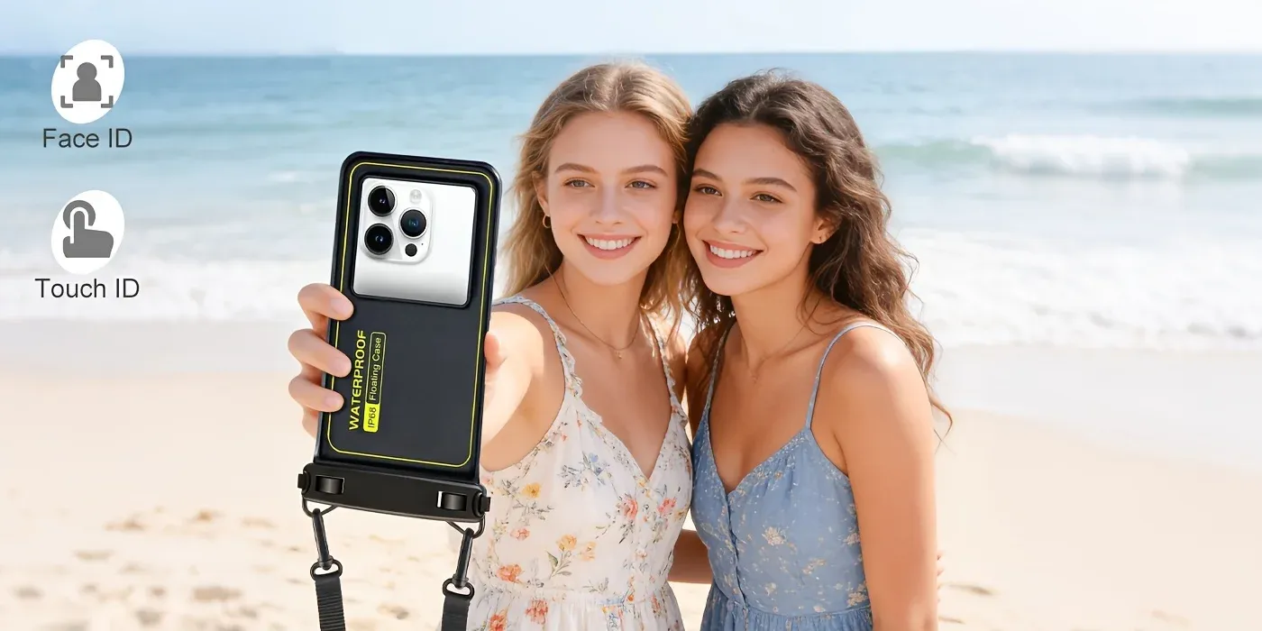 Étui étanche pour téléphone, détail des fonctionnalités