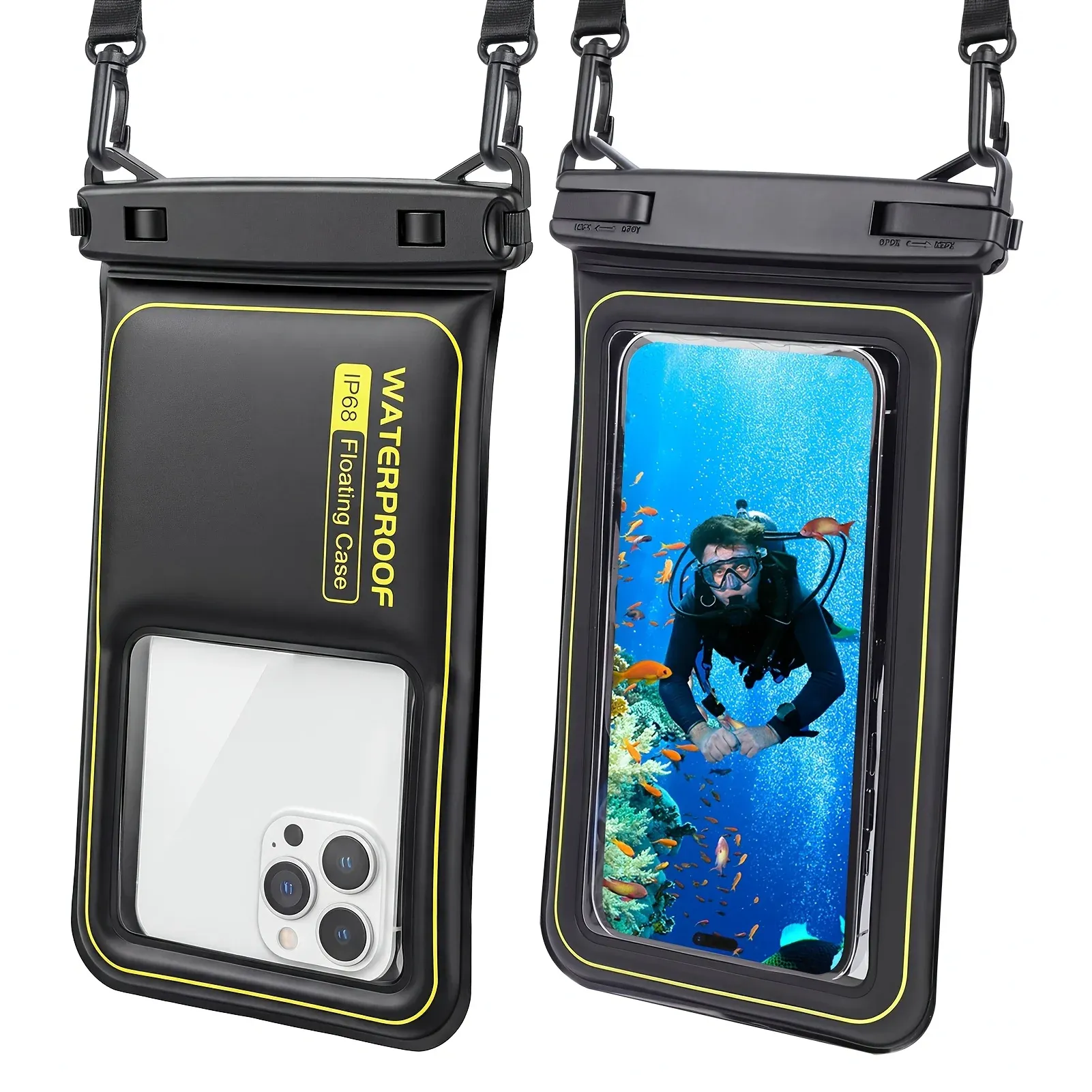 Étui étanche pour téléphone avec cordon – Idéal pour la plage, la natation, le ski, la dérive et le surf 7