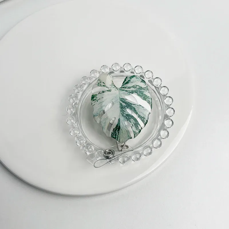 Porte-badge rétractable, vue rapprochée