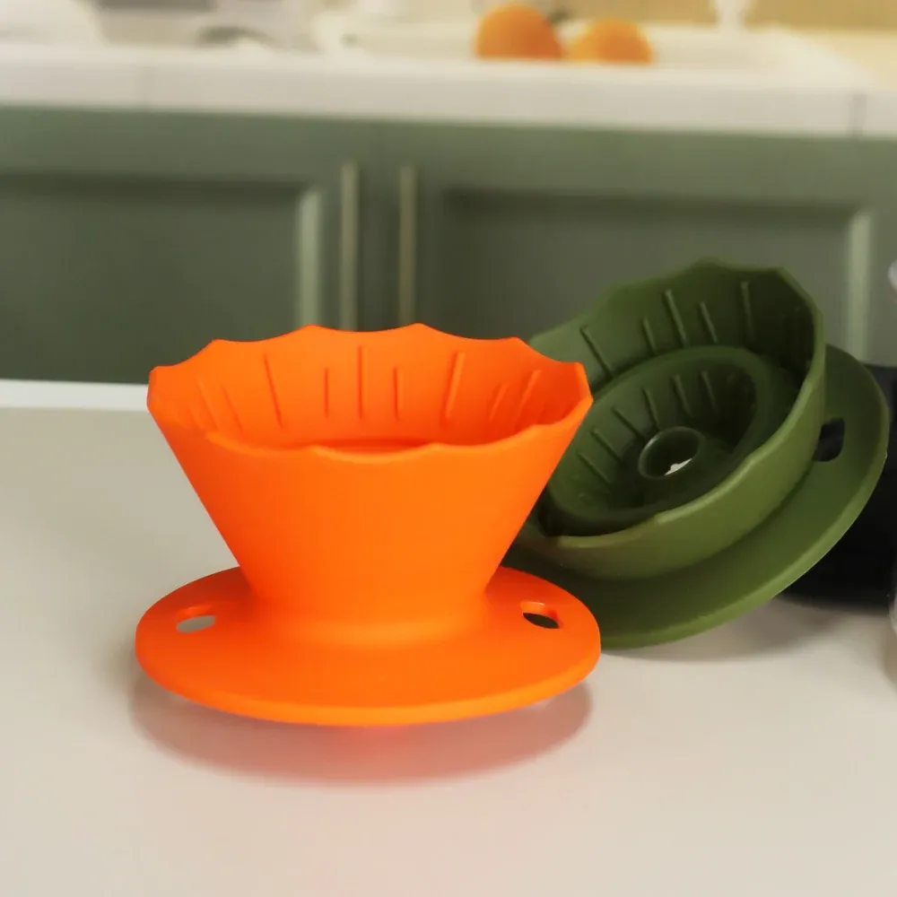 Filtre à café pliable en silicone, réutilisable et portable 10