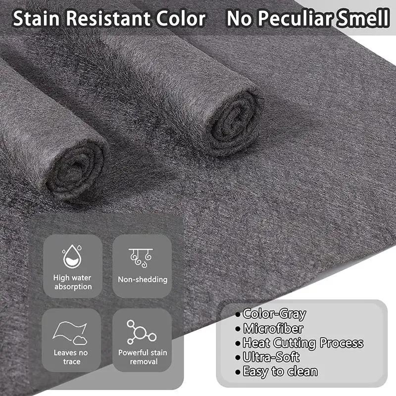 Chiffon de nettoyage en microfibre épais, réutilisable et lavable, sans peluches, pour vitres, cuisine et voiture 3