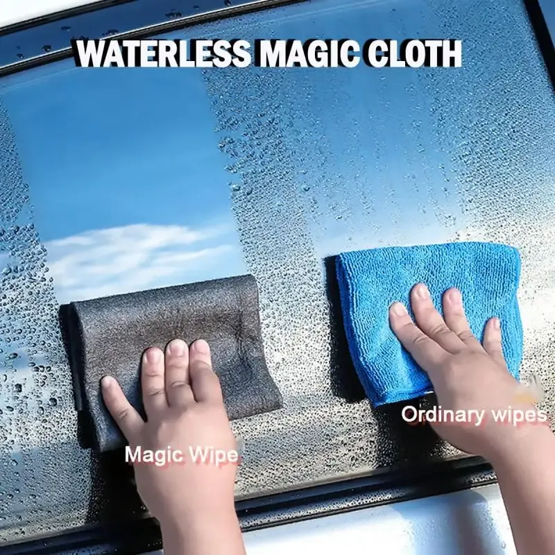 Chiffon de nettoyage en microfibre épais, réutilisable et lavable, sans peluches, pour vitres, cuisine et voiture 2