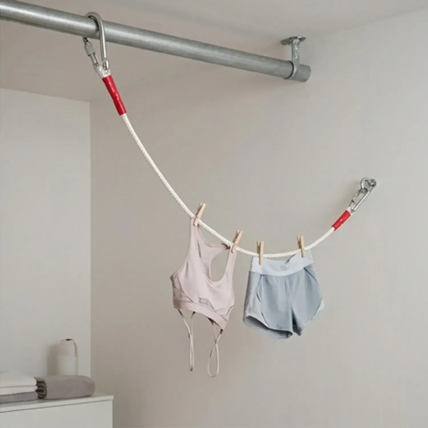 Corde à linge robuste, utilisation pratique