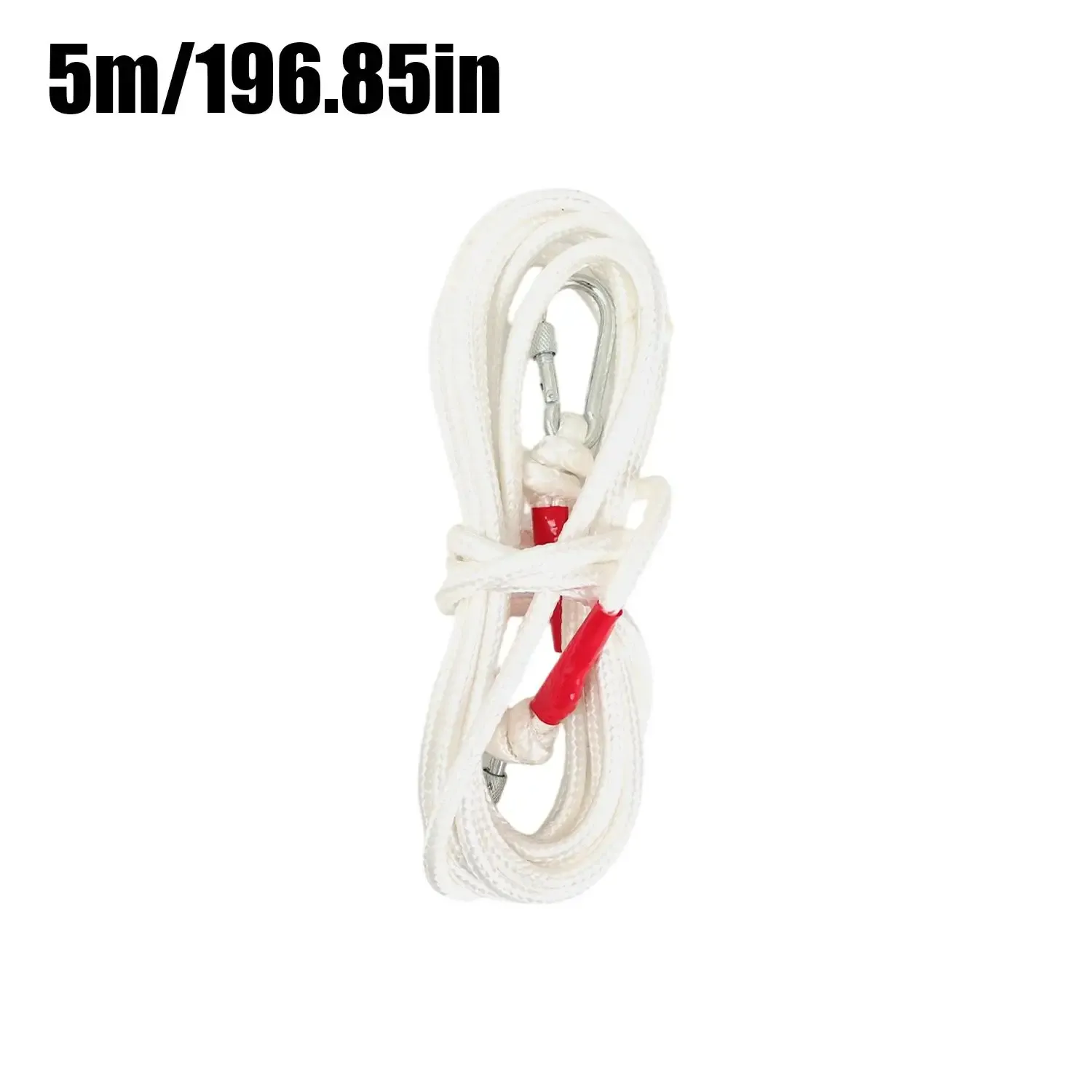 Corde à linge robuste en fil d'acier avec mousquetons inox, pour le séchage du linge au camping et en déplacement 7