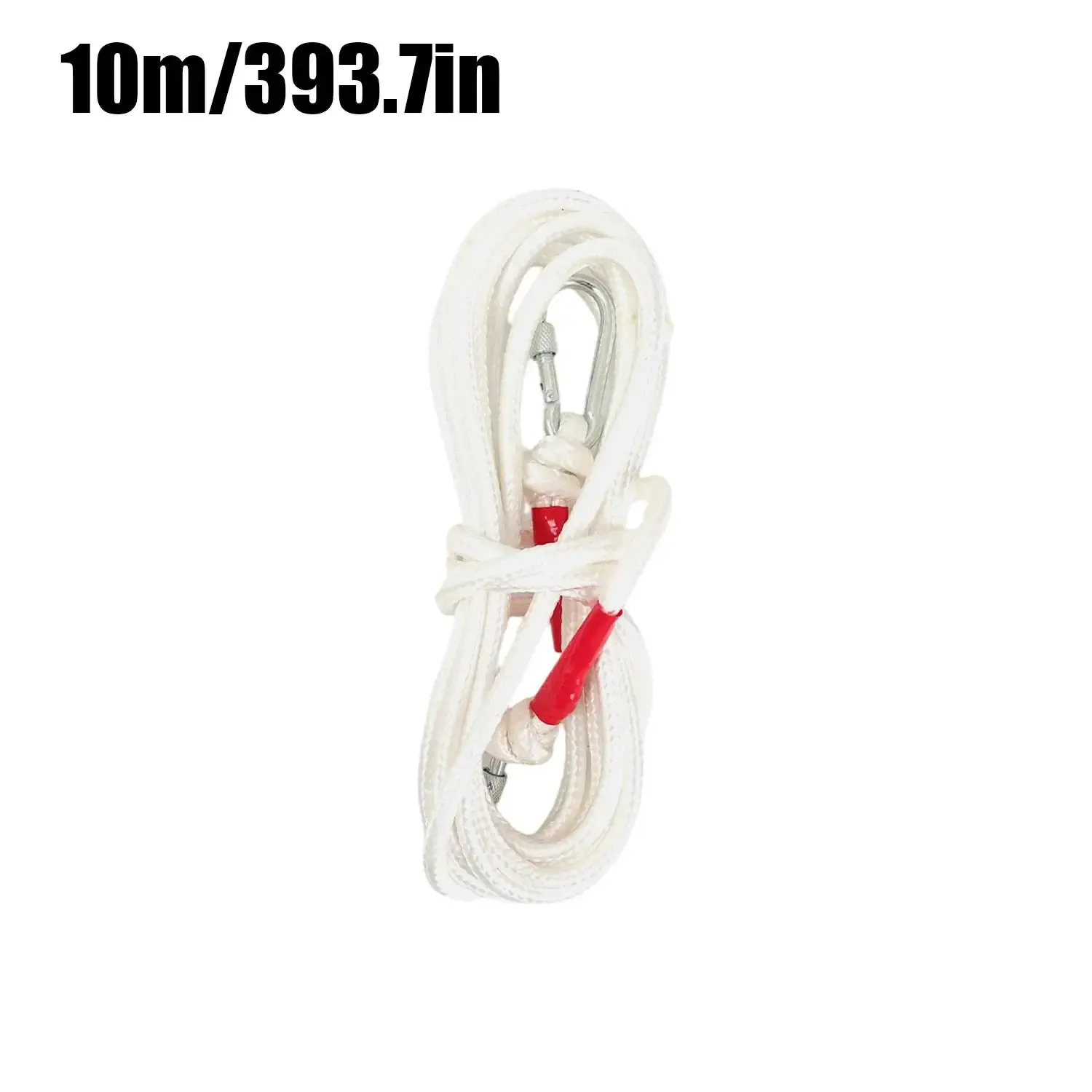 Corde à linge robuste en fil d'acier avec mousquetons inox, pour le séchage du linge au camping et en déplacement 8