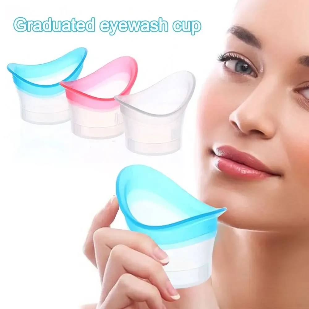 Tasse de lavage des yeux en silicone réutilisable, récipient doux à ajustement précis, 10 ml