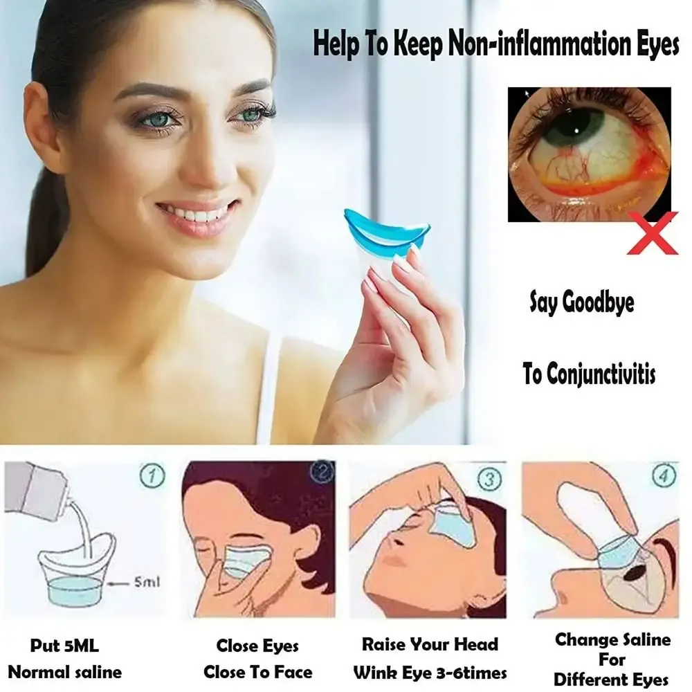 Godet de lavage des yeux en silicone, présentation