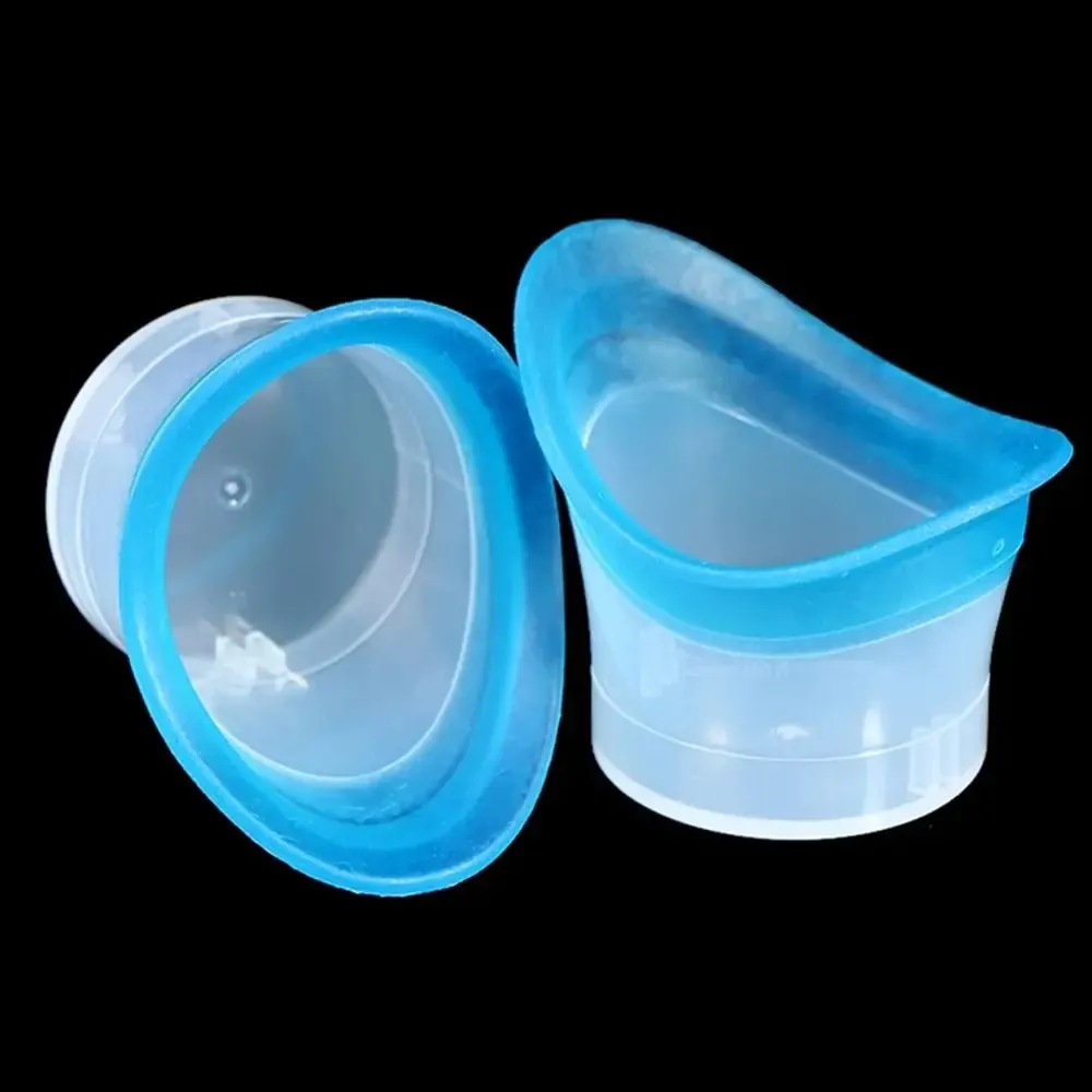 Godet de lavage des yeux en silicone, gros plan