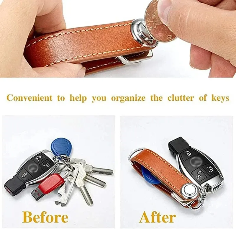 Porte-clés en cuir, rangement des clés