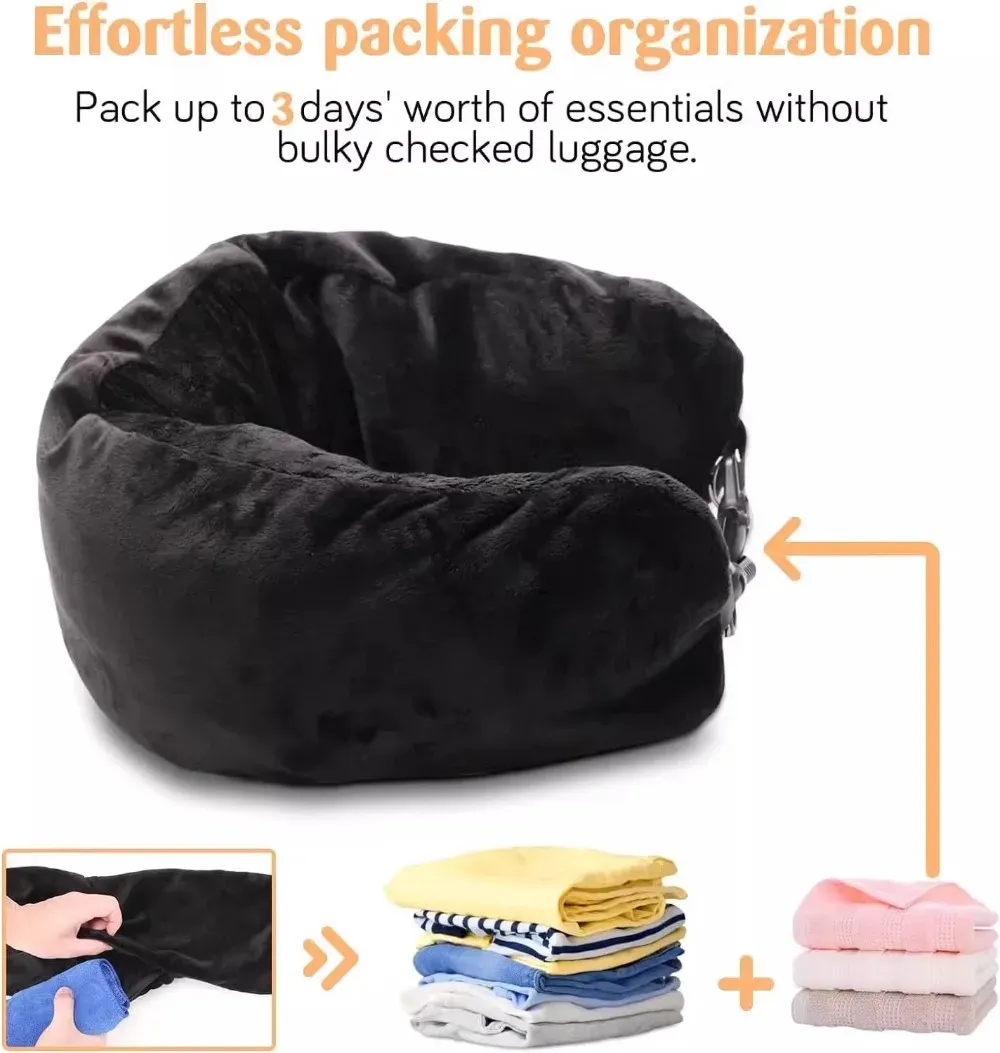 Oreiller cervical utilisé en voyage