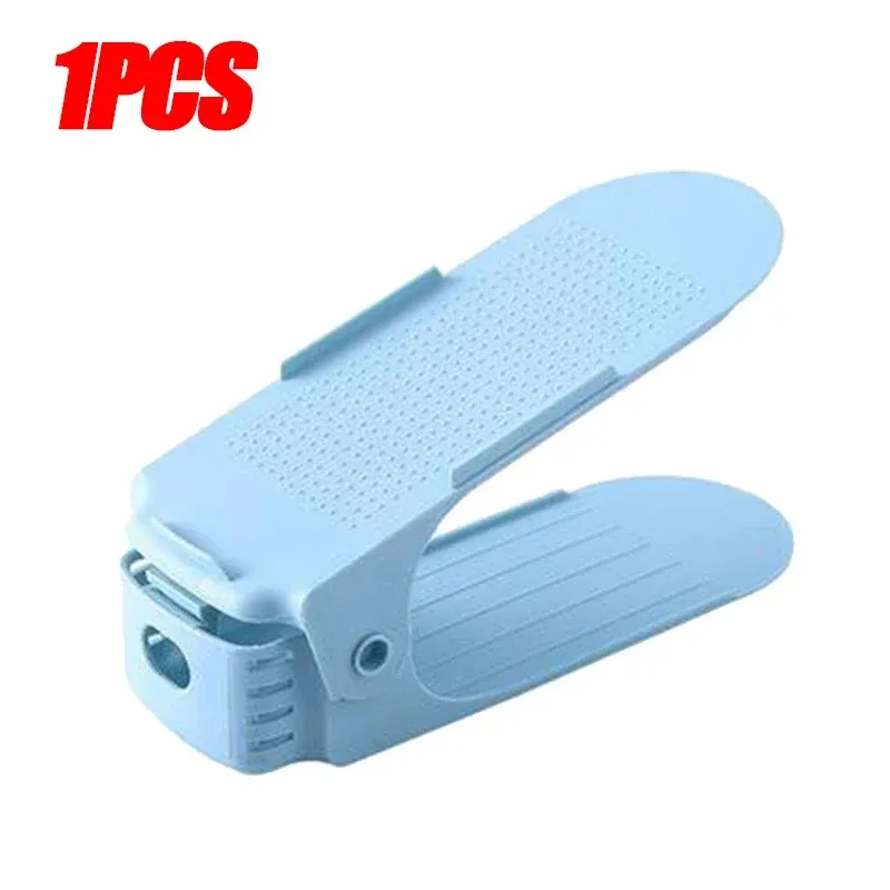 Range-chaussures empilable réglable à double niveau pour placard, gain de place (lot de 1 ou 12 pièces) 7