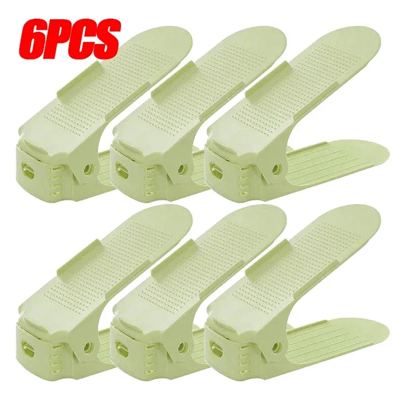 Range-chaussures empilable réglable à double niveau pour placard, gain de place (lot de 1 ou 12 pièces) 11