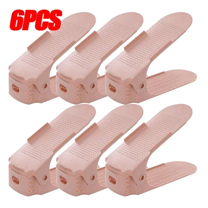 Range-chaussures empilable réglable à double niveau pour placard, gain de place (lot de 1 ou 12 pièces) 12