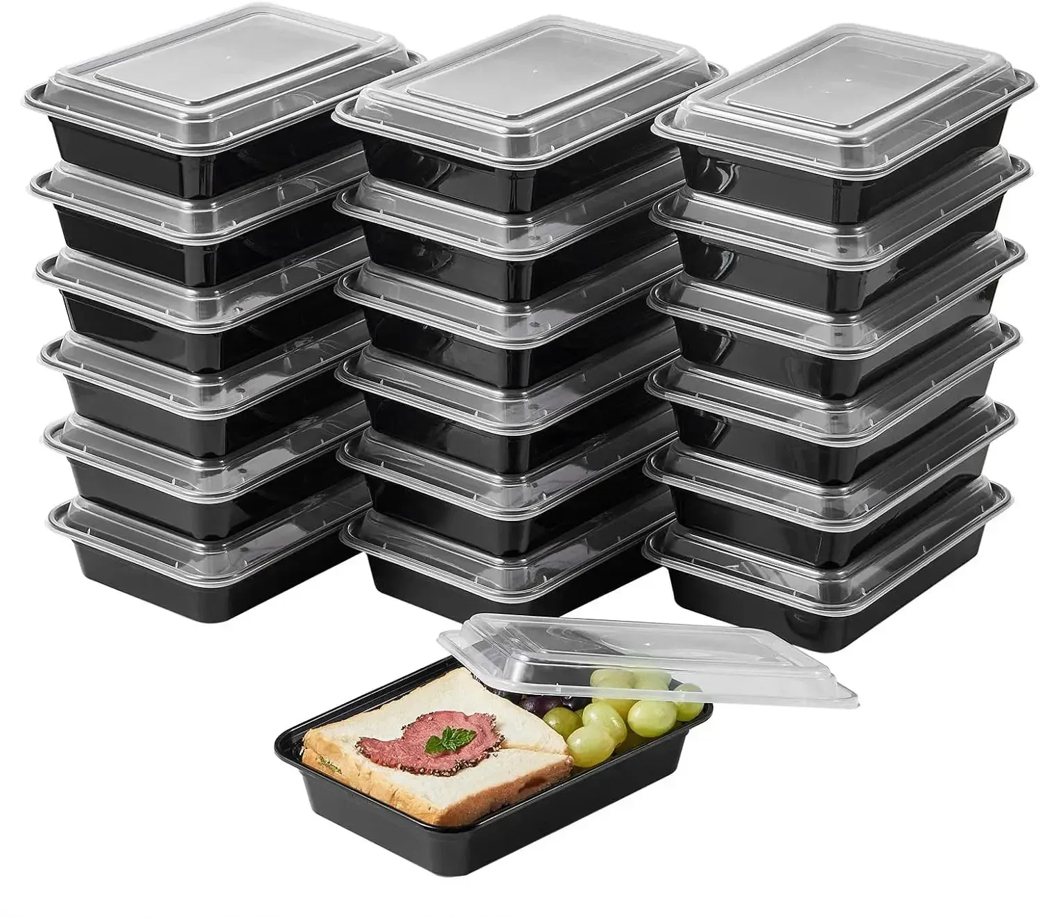 Boîtes d'emballage alimentaire jetables en situation d'usage quotidien