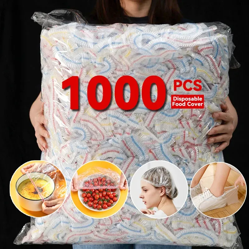 Sacs de conservation alimentaire en plastique transparent, de qualité alimentaire, réutilisables, pour emballage et conservation de la fraîcheur, film alimentaire coloré jetable pour cuisine - Image 1