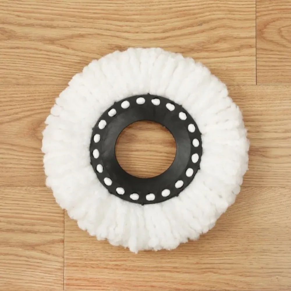 Tête de rechange pour balai rotatif en microfibre, forme ronde, recharges amovibles pour balai rotatif, nettoyage facile, tête de balai réutilisable, 1 pièce 3