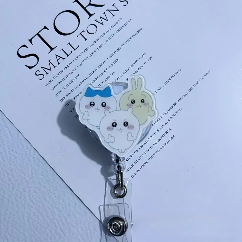 Porte-badge Hachiware et Usagi, vue rapprochée