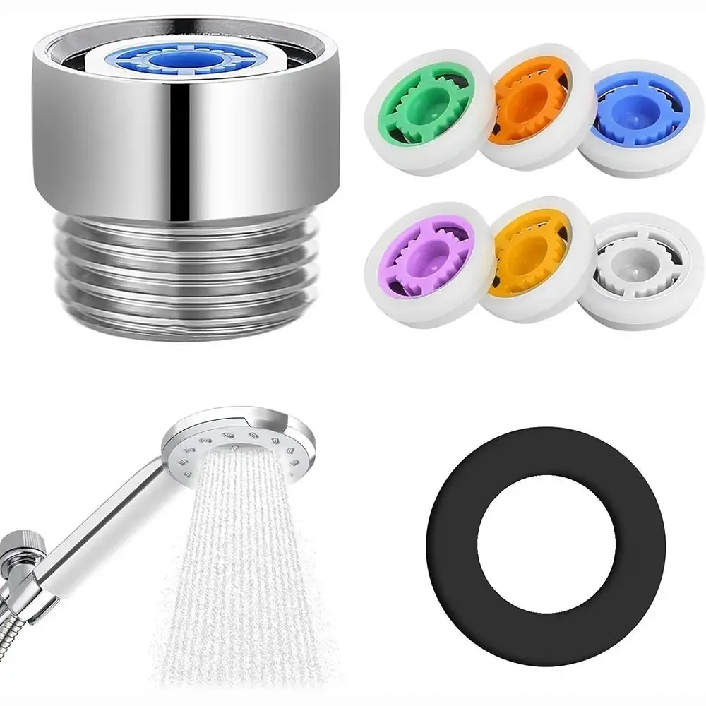 Ensemble de vannes de contrôle de débit pour pommeau de douche avec dispositif d'économie d'eau et limiteur de débit - Image 1