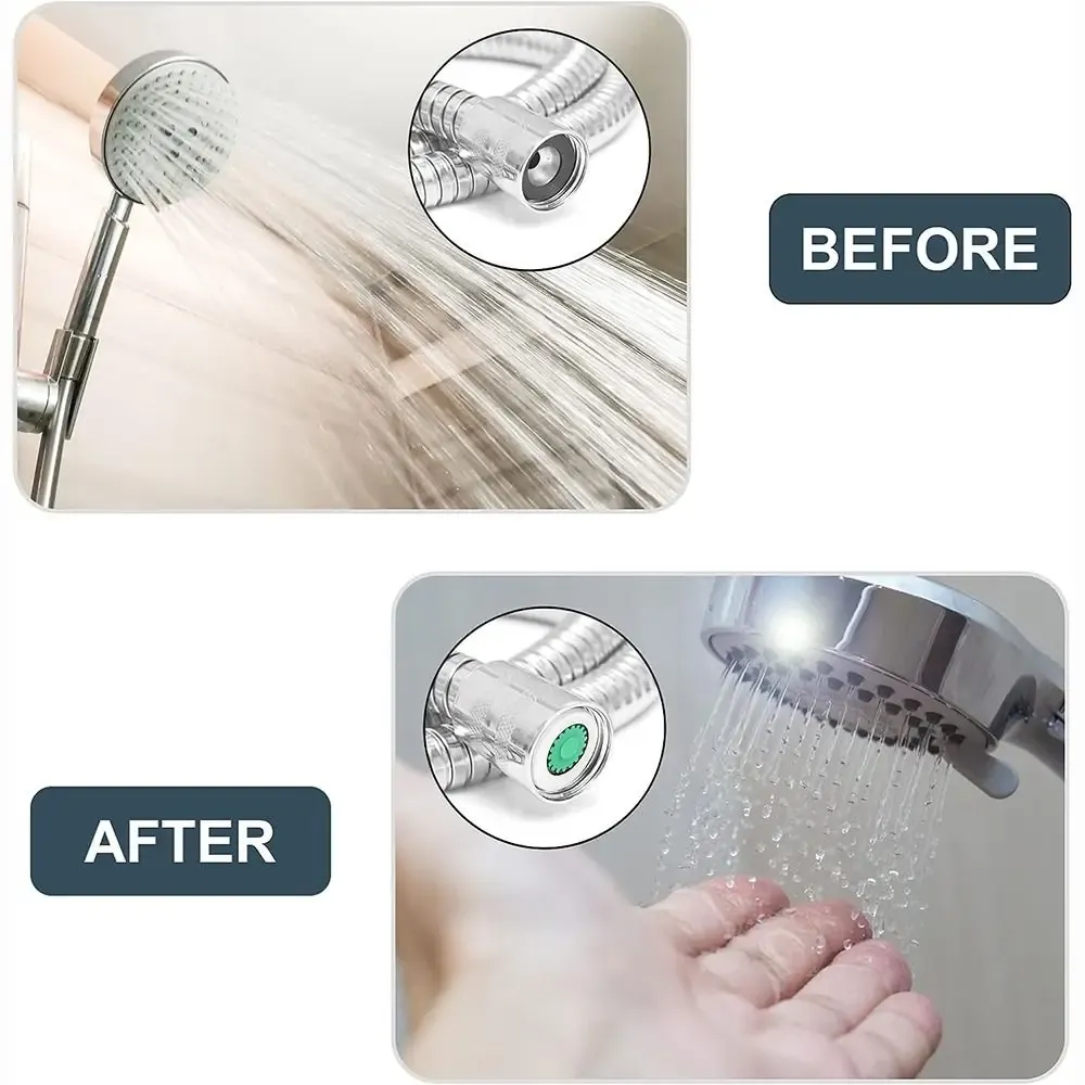 Ensemble de vannes de contrôle de débit pour pommeau de douche avec dispositif d'économie d'eau et limiteur de débit 4
