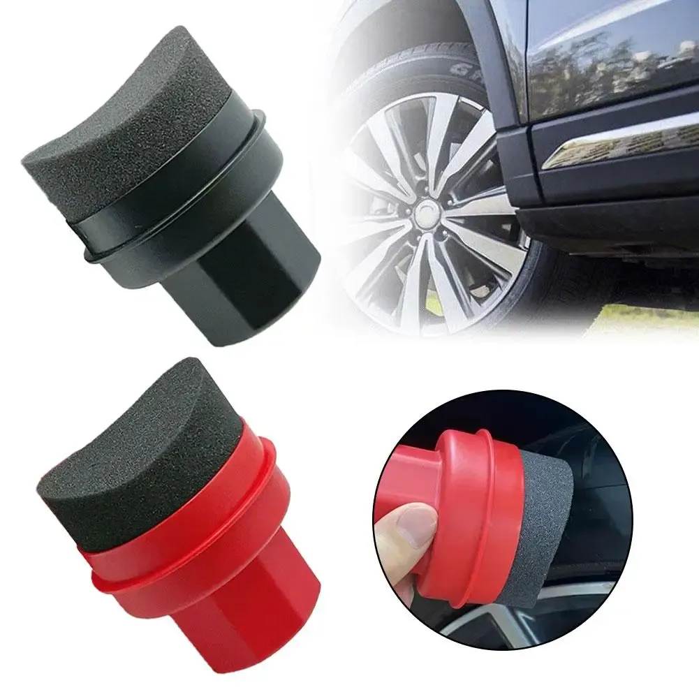 Applicateur de cire pour pneus réutilisable avec couvercle, éponge incurvée pour nettoyage de voiture 6