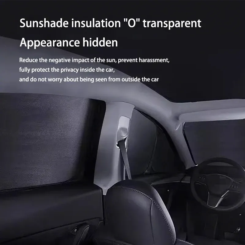 Pare-soleil avant, arrière et latéral pour Tesla Model Y Juniper 2025-2026 3