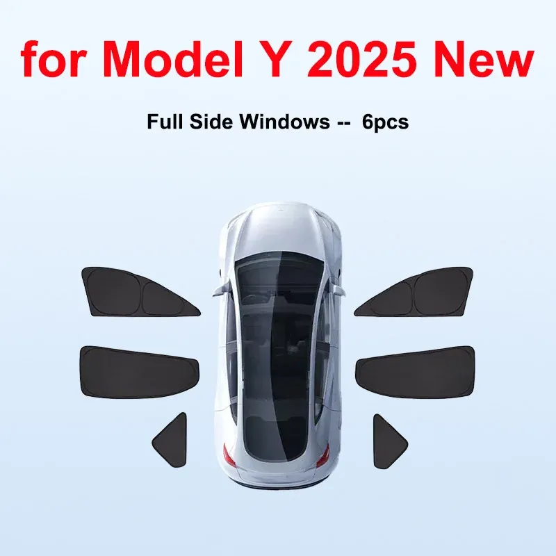 Pare-soleil avant, arrière et latéral pour Tesla Model Y Juniper 2025-2026 11
