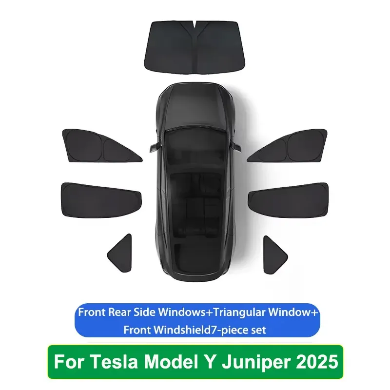 Pare-soleil avant, arrière et latéral pour Tesla Model Y Juniper 2025-2026 10