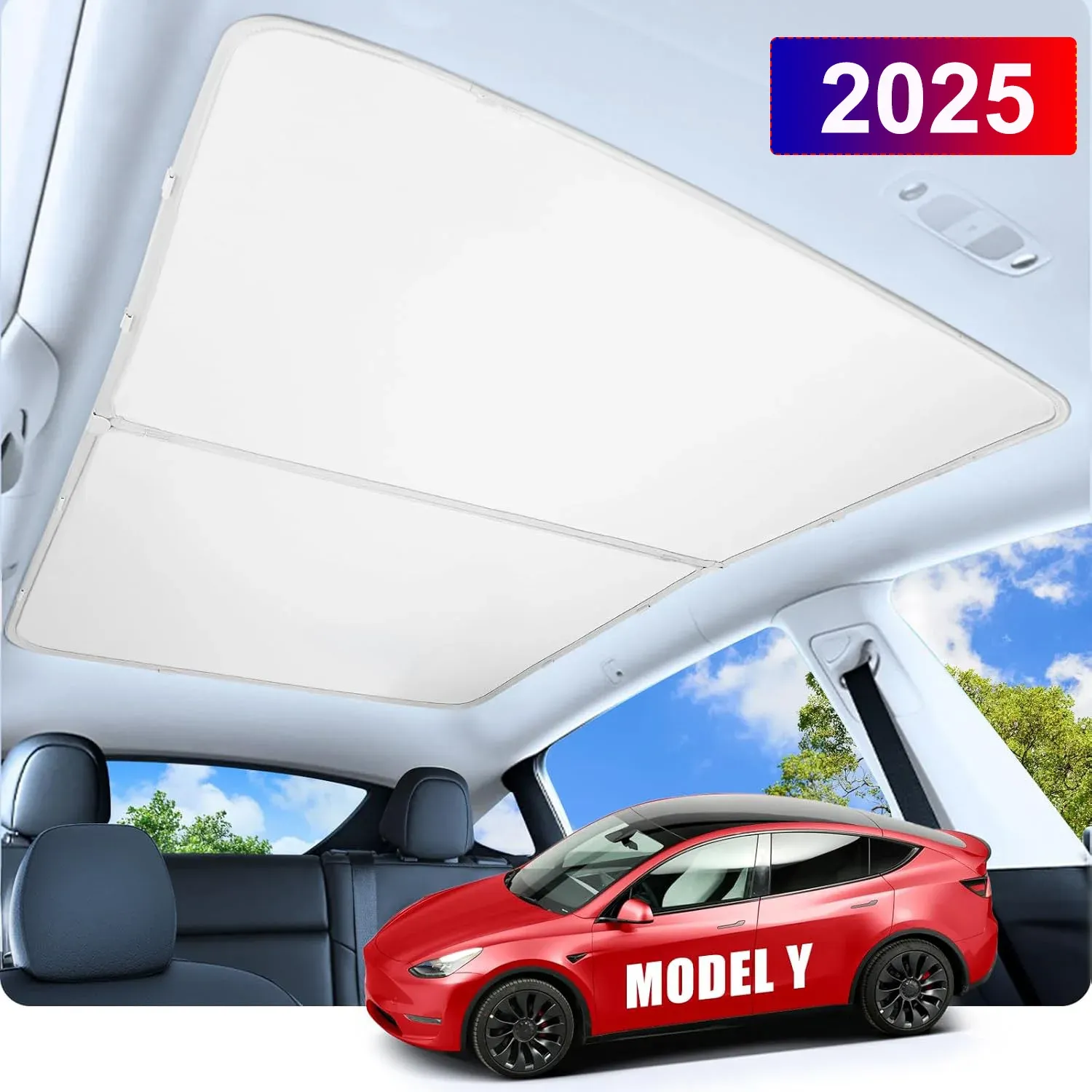 Pare-soleil avant, arrière et latéral pour Tesla Model Y Juniper 2025-2026 15
