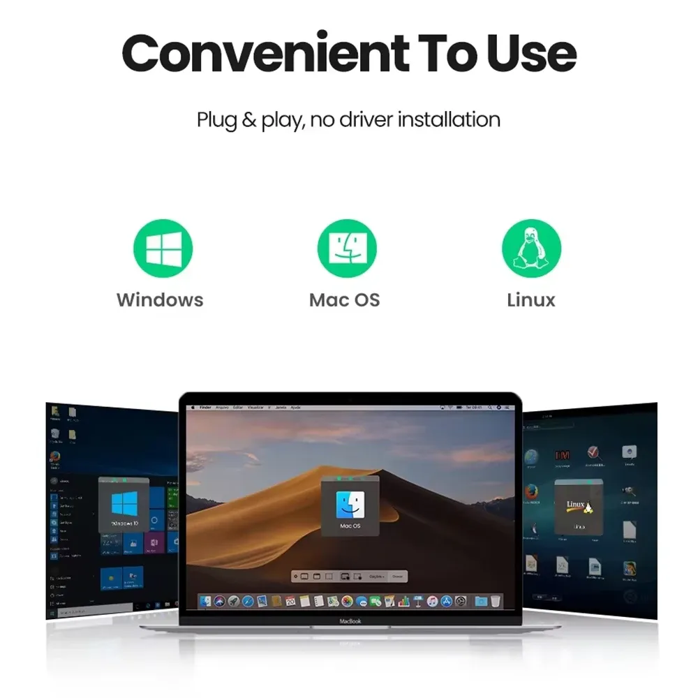 Lecteur de carte USB-C 8 en 1, lecteur multifonction compatible SD/TF/CF/MS, transfert de données jusqu'à 5 Gbps, adaptateur de carte flash 6