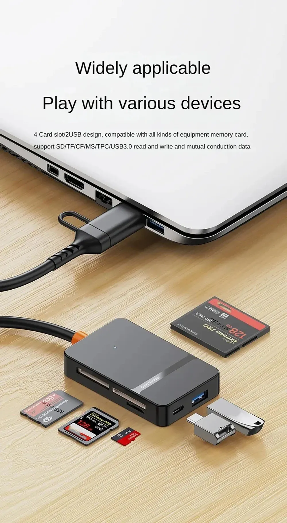 Détail du lecteur de carte multifonctionnel