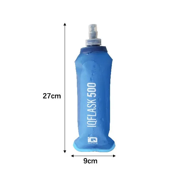 Bouteille d'eau pliable 250 ml / 500 ml, souple, pour le sport, la course, le camping et la randonnée 7