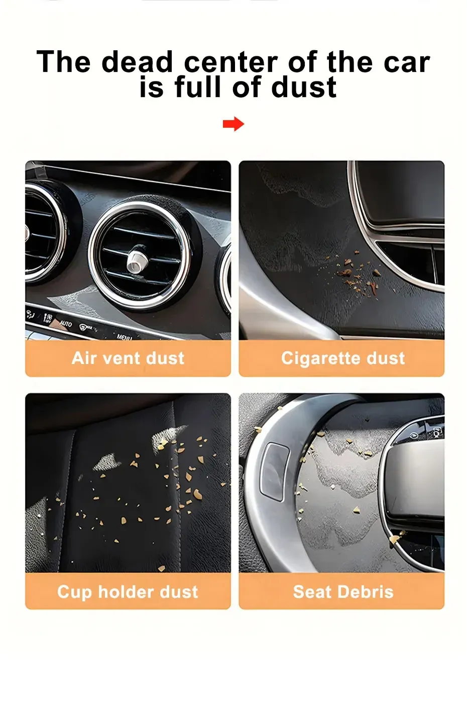 Détail de la brosse de nettoyage pour voiture