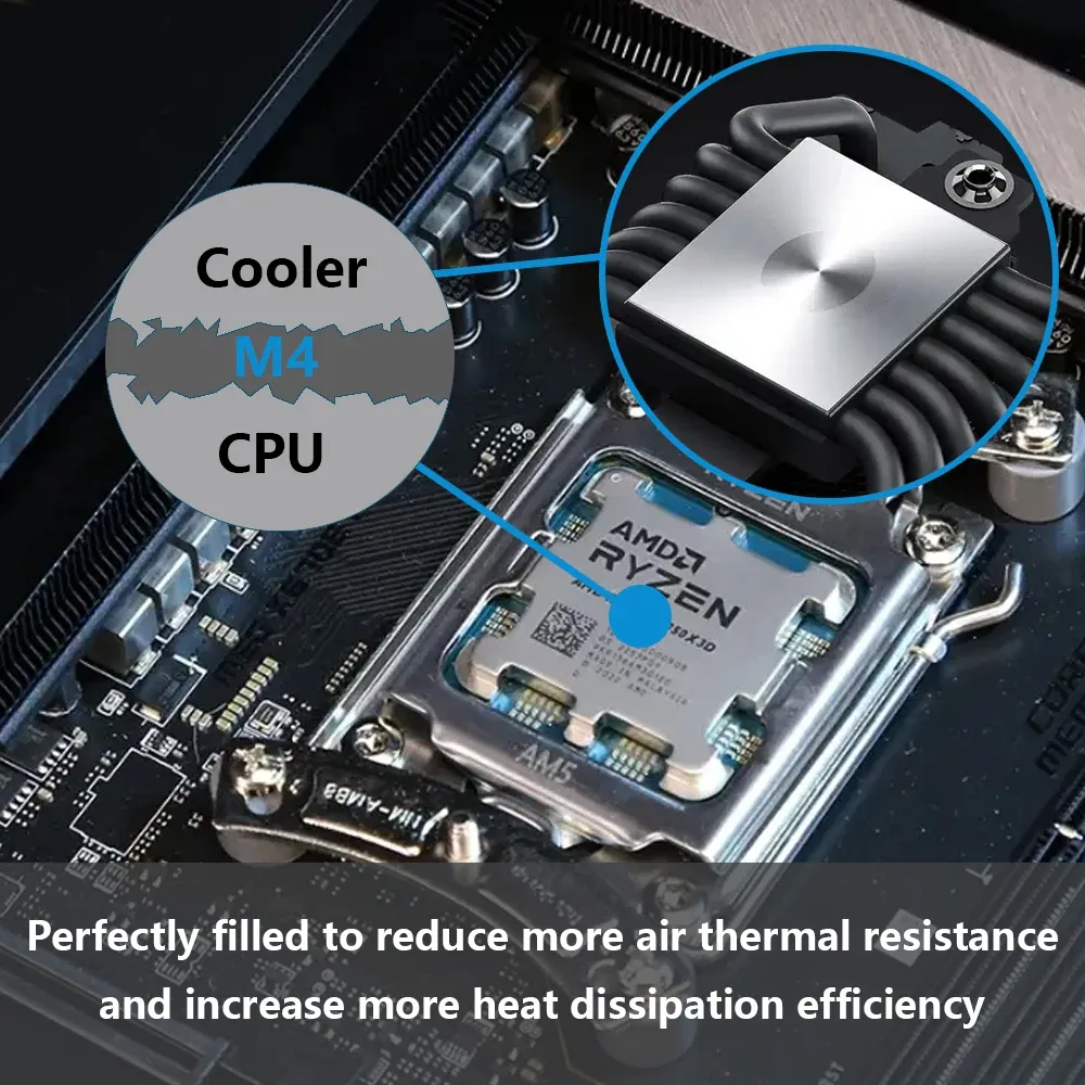 Pâte thermique M4 4 g, conductivité 11,8 W/m·K, pour processeur CPU et GPU, imprimante et dissipateur thermique 3