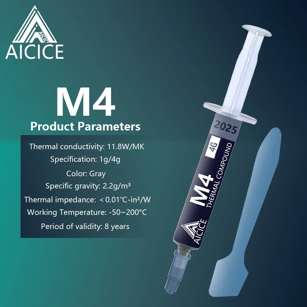 Pâte thermique M4 présentée en gros plan