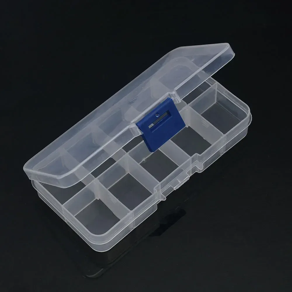 Boîte de rangement en plastique à 6 à 32 compartiments, coffret à bijoux avec séparateurs pour perles, idéal pour l'artisanat et la couture 4