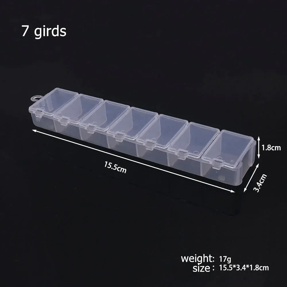 Boîte de rangement en plastique à 6 à 32 compartiments, coffret à bijoux avec séparateurs pour perles, idéal pour l'artisanat et la couture 10