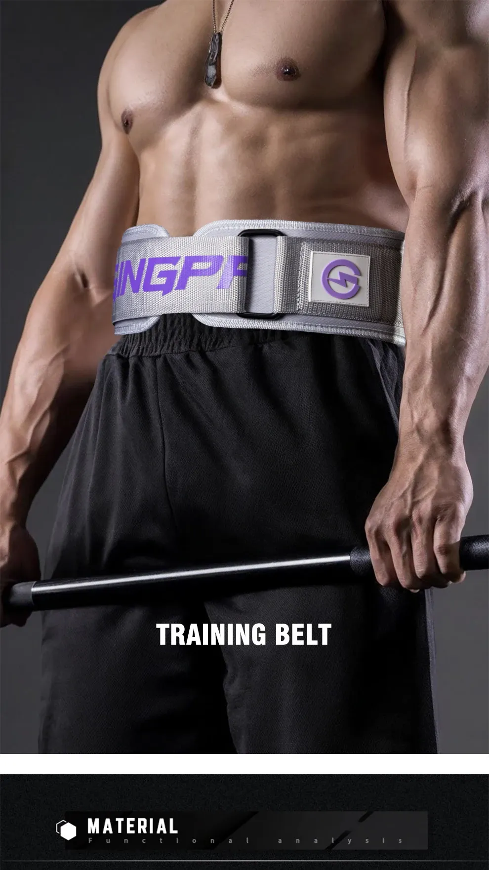 Ceinture d'haltérophilie en situation d'entraînement
