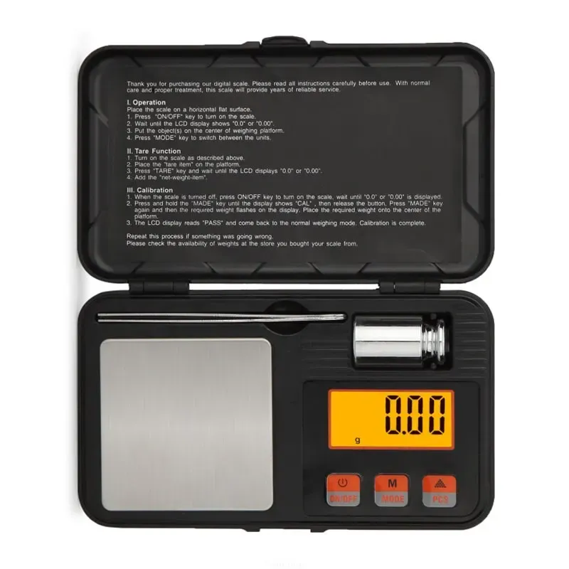 Mini balance électronique de poche haute précision 200 g / 0,01 g – 50 g / 0,001 g 2