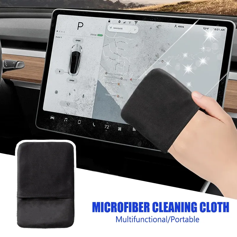 Chiffon de nettoyage en microfibre pour écran tactile de voiture, ordinateurs portables et tablettes – 1 pièce