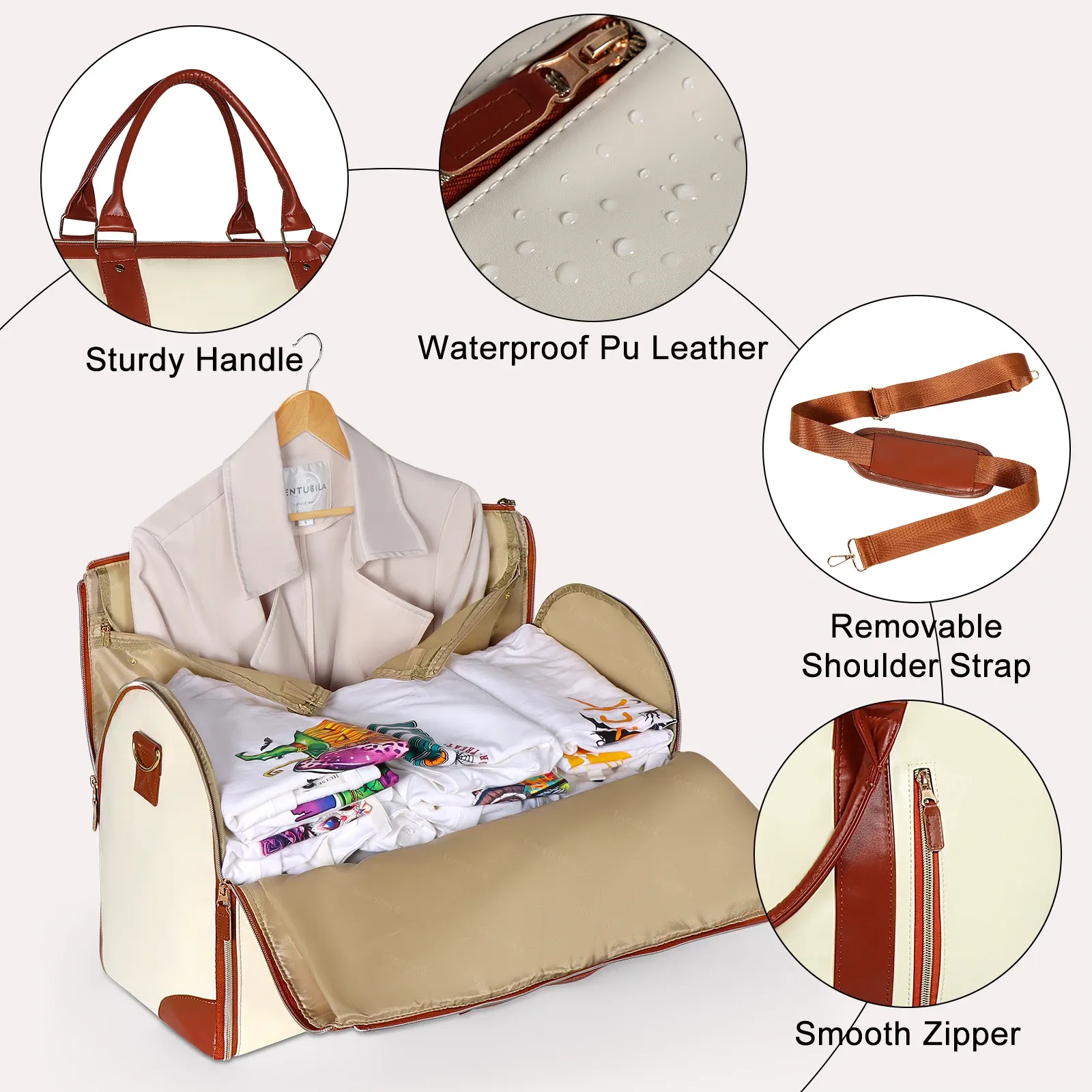 Sac pliable élégant pour voyageuse