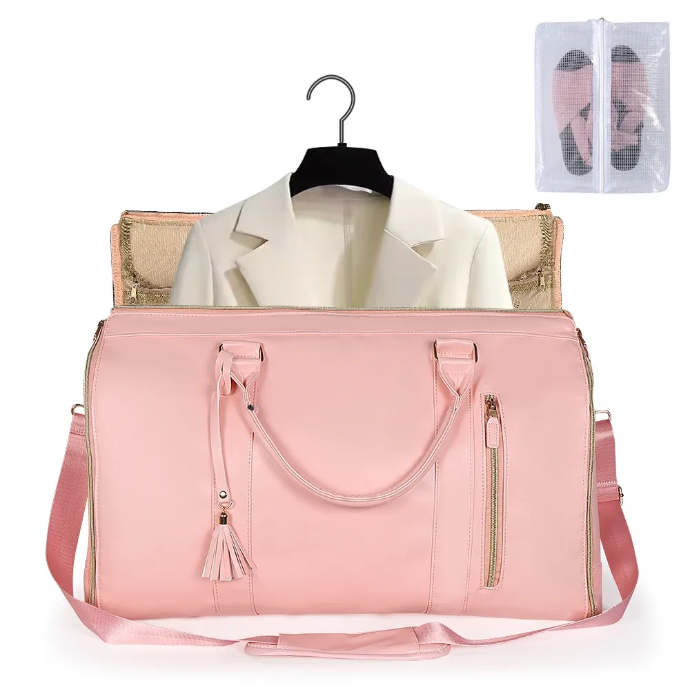 Sac de voyage pliable grande capacité pour femme, organisateur multifonction 8