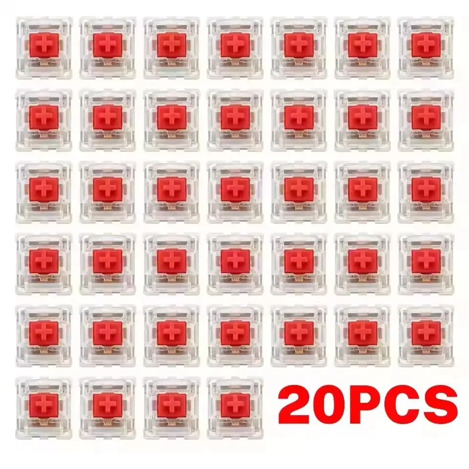 Interrupteurs mécaniques de remplacement à 3 broches pour clavier DIY, lot de 10 ou 30 : bleu, rouge, marron 13