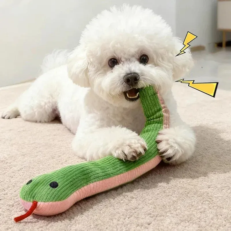 Jouet serpent interactif pour chats et chiens, 16,5 pouces 2