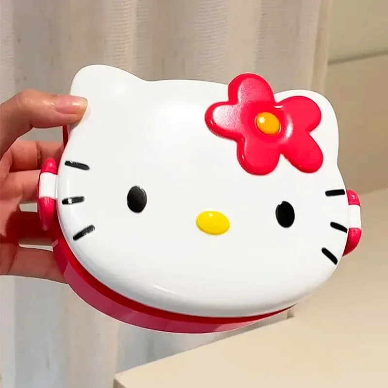 Boîte à lunch portable Hello Kitty avec couverts, boîte bento et conteneur de collations 3