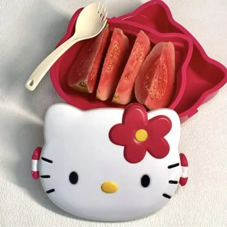 Boîte à lunch Hello Kitty, vue rapprochée